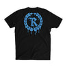 The Drip Drop Signature Tee [BLACK X BLUE] ZAC DYNES LIMITED COLLABORATION - Represent Ltd.™