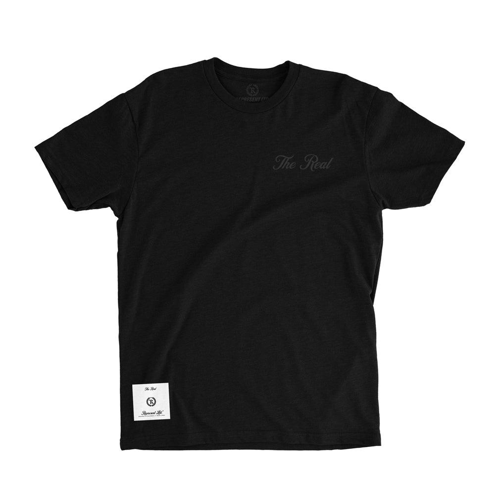 The Real Woven Patch Signature Tee [BLACK] - Represent Ltd.™