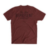 The Real Woven Patch Signature Tee [MAROON] - Represent Ltd.™