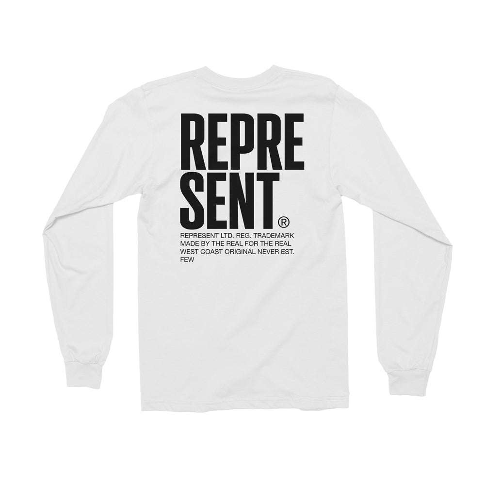 The FEW Sueded Long Sleeve Tee [WHITE]