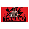 Nate Diaz Team Diaz 263 Pole Flag [BLACK] OFFICIAL UFC 263 FIGHT EDITION - Represent Ltd.™