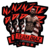 Nate Diaz Team Diaz 263 Weatherproof Bumper Sticker 5.5" x 4.00" Die-Cut [FULL COLOR] OFFICIAL UFC 263 EDITION - Represent Ltd.™