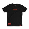 Nate Diaz Team Diaz 263 PVC Silicone Patch Signature Tee [BLACK] OFFICIAL UFC 263 FIGHT EDITION - Represent Ltd.™