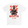 Nate Diaz Team Diaz 263 PVC Silicone Patch Signature Tee [WHITE] OFFICIAL UFC 263 FIGHT EDITION - Represent Ltd.™
