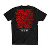 Nate Diaz Street Style 263 PVC Silicone Patch Signature Tee [BLACK] OFFICIAL UFC 263 FIGHT EDITION - Represent Ltd.™