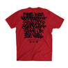 Nate Diaz Street Style 263 PVC Silicone Patch Signature Tee [RED] OFFICIAL UFC 263 FIGHT EDITION - Represent Ltd.™