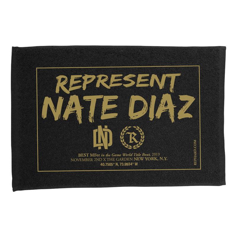 Nate Diaz BMF Fight Capsule Rally Towel [BLACK] - Represent Ltd.™