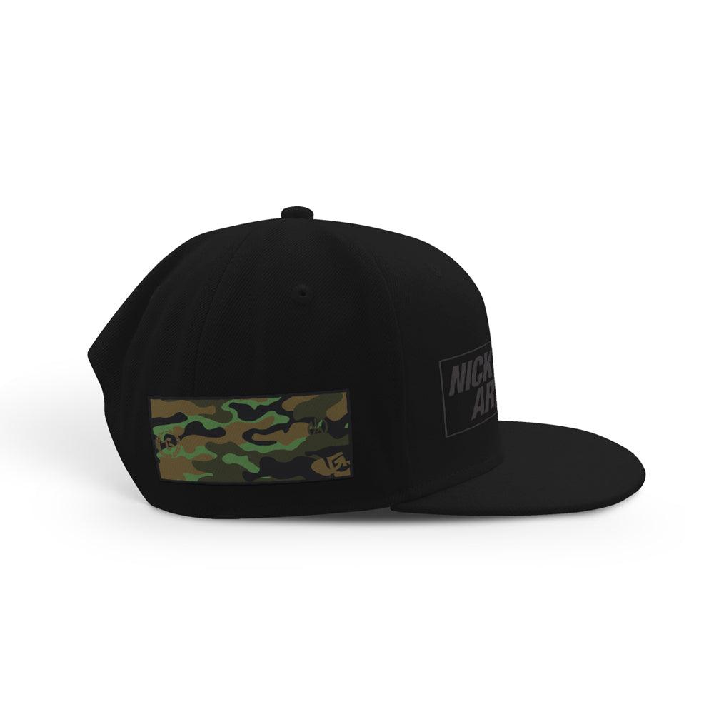 Nick Diaz Army 266 Embroidered Classic Snapback [BLACK X FOREST CAMO] OFFICIAL UFC 266 209 FIGHT CAMP EDITION - Represent Ltd.™