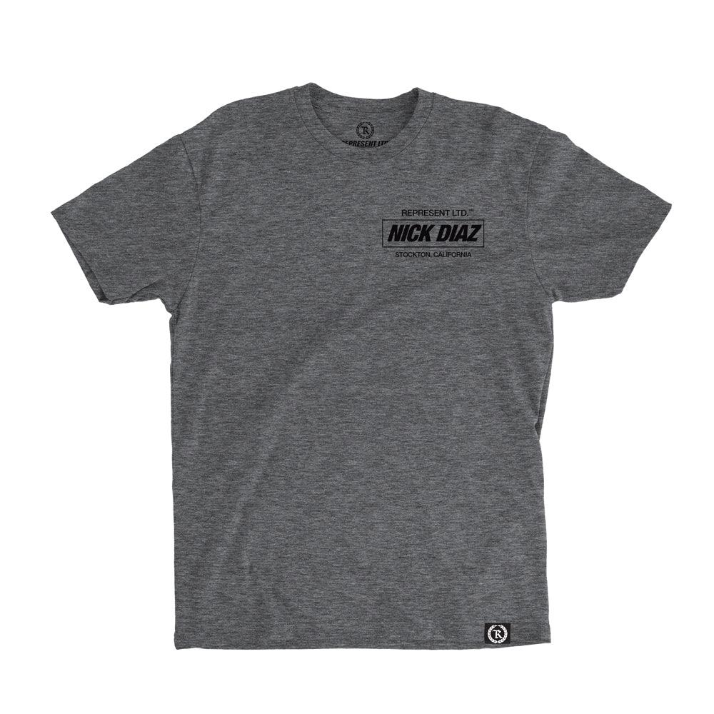 Nick Diaz 266 Fight Camp Signature Tee [HEATHER GRAY] OFFICIAL UFC 266 209 FIGHT CAMP EDITION - Represent Ltd.™