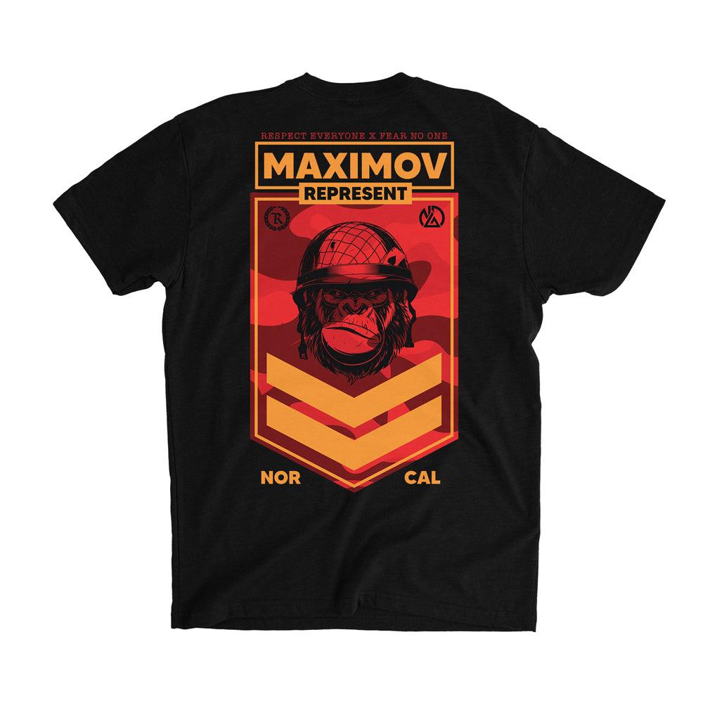 Nick Maximov 2/5 Fight Capsule GORILLA WAR Signature Tee [BLACK] MAXIMOV LIMITED EDITION - Represent Ltd.™