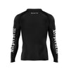 Black Gang Jiu Jitsu Rash Guard Long Sleeve [BLACK X WHITE] - Represent Ltd.™