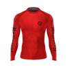 Black Gang Jiu Jitsu Rash Guard Long Sleeve [RED] - Represent Ltd.™