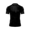 Black Gang Jiu Jitsu Rash Guard Short Sleeve [BLACKED OUT] - Represent Ltd.™